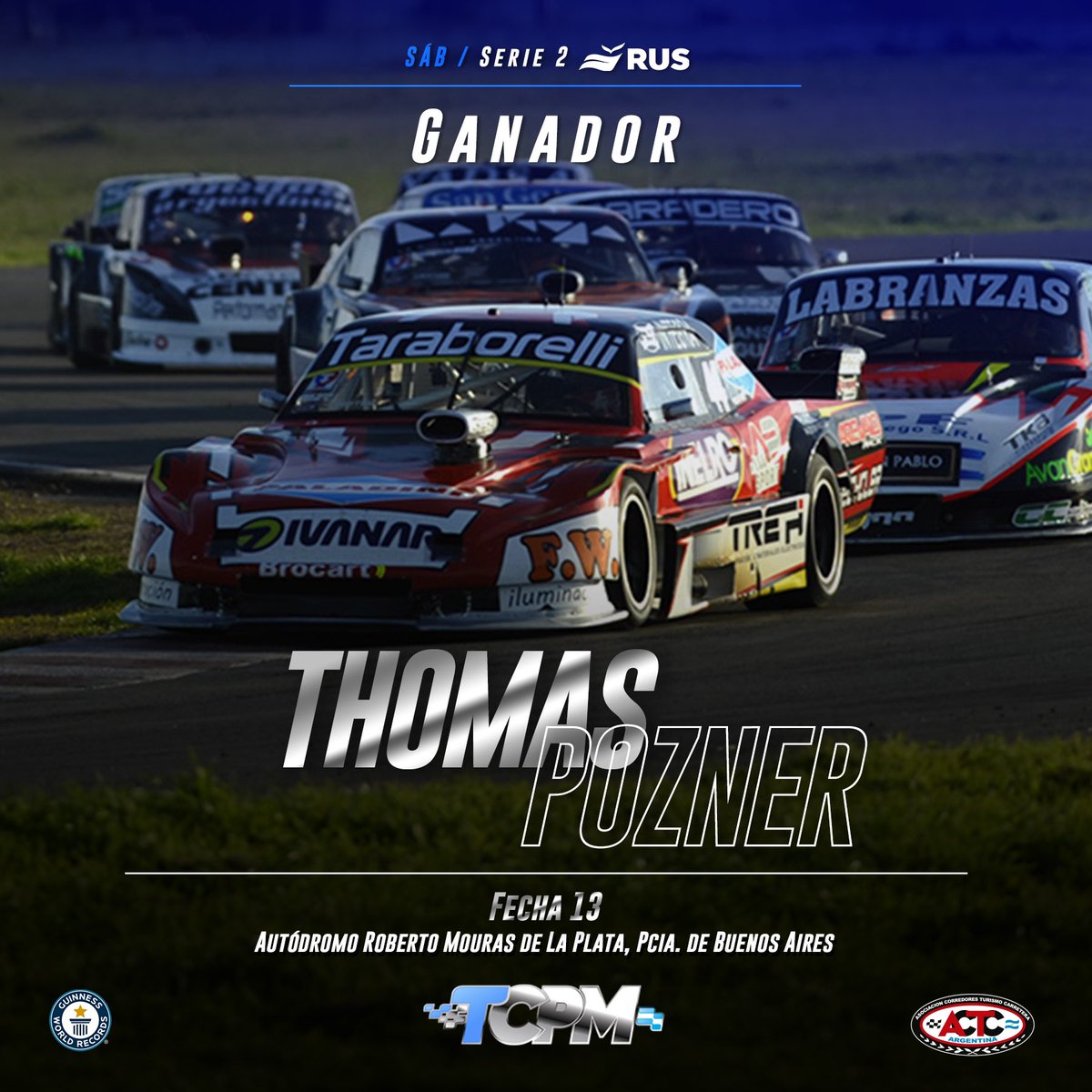 Turismo Carretera ACTC (@actcargentina) on Twitter photo 💪🏼 Pozner es el ganador de la Serie 2️⃣
🥇 <a href="/pozner_thomas/">Thomas Pozner</a>
🏁 TC Pista Mouras
#ACTC #CaminoAlTC 💪🏼 Pozner es el ganador de la Serie 2️⃣
🥇 <a href="/pozner_thomas/">Thomas Pozner</a>
🏁 TC Pista Mouras
#ACTC #CaminoAlTC