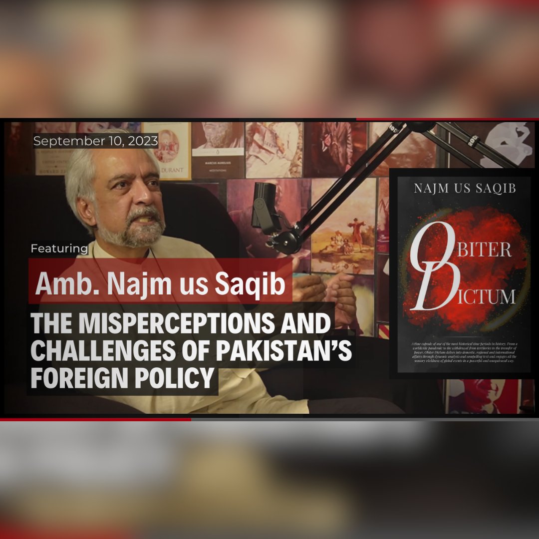 TheIntellPod's tweet photo. What are the conceptual misunderstandings, persistent challenges, and missed opportunities within Pakistan's foreign policy?

Tune in to a realistic assessment by Amb. Najm us Saqib, a career diplomat, author, and poet.

Link: https://t.co/qmJIN13YKz https://t.co/IwT18bjU7f