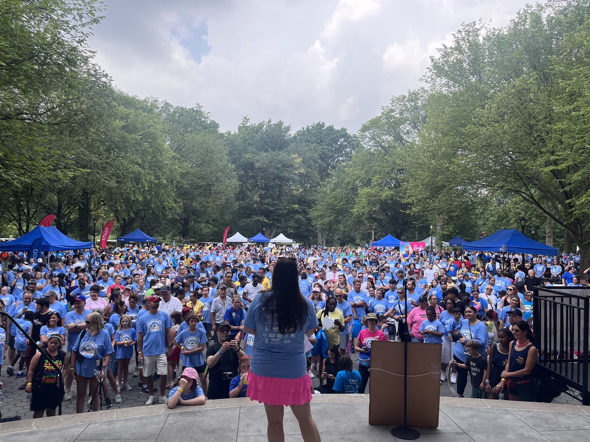 NDSS's tweet photo. That’s a wrap on the #NYCBuddyWalk23! We had over 2,000 people in attendance 💥 and we are grateful for every single one of you! This event is such an impactful and 𝗙𝗨𝗡 celebration of our community and we couldn’t do it without you! 💙💛 https://t.co/Y7frAFBNTL