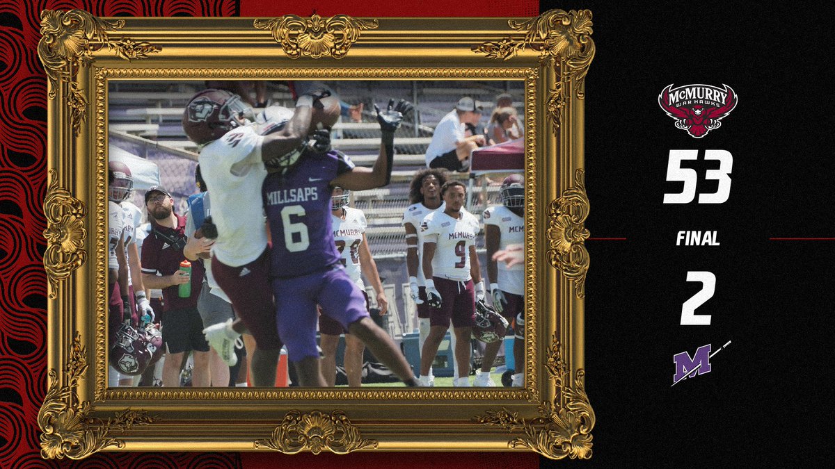 🏈🏈🏅🎖️ YES ... IT ... WAS ... A ... GREAT ... DAY TO BE A WAR HAWK! <a href="/McMURRYFOOTBALL/">McMURRY FOOTBALL</a> most points since 2016/largest margin of victory since 2012 #unitedaswarhawks <a href="/mcmuniv/">McMurry University</a> <a href="/d3football/">D3football.com</a>