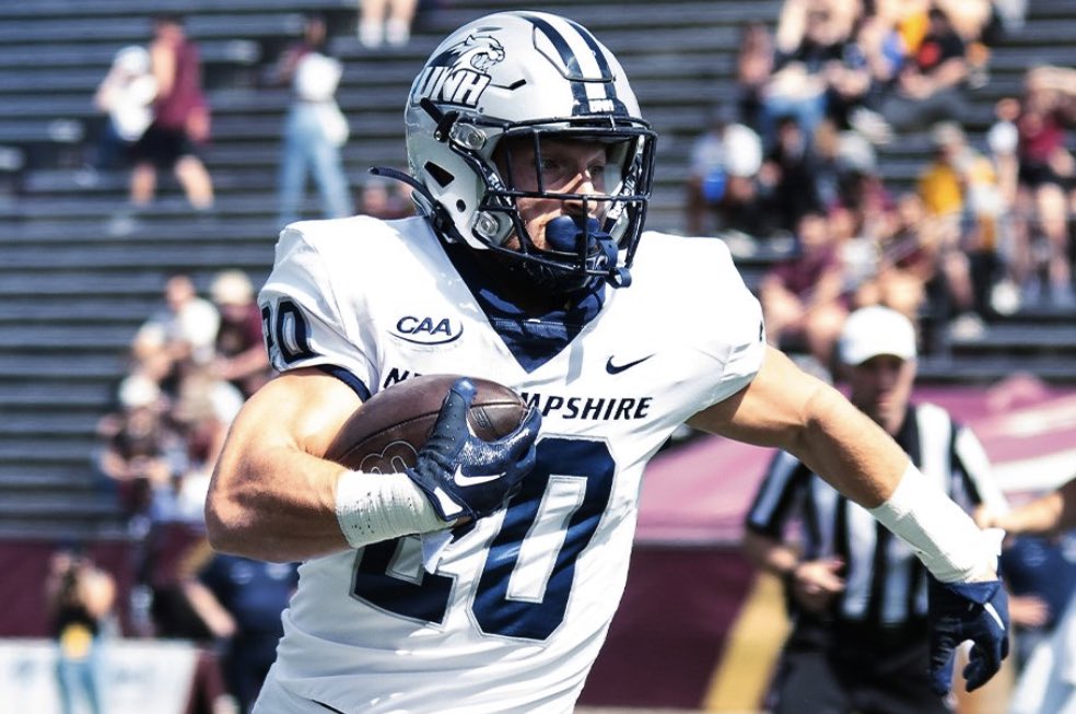 CAA Football (@caafootball) on Twitter photo š® Dylan Laubeās 295 yards receiving for <a href="/unh_football/">New Hampshire Football</a> on Saturday rank fourth in a game in #CAAFB history and are a program record. š® Dylan Laubeās 295 yards receiving for <a href="/unh_football/">New Hampshire Football</a> on Saturday rank fourth in a game in #CAAFB history and are a program record.
