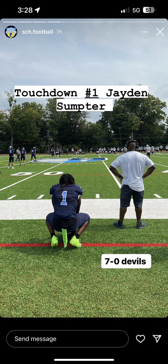 1jaydot_'s tweet photo. Another 4 touchdown game with the 40-0 victory over Blair academy https://t.co/yGTB4s69Xr