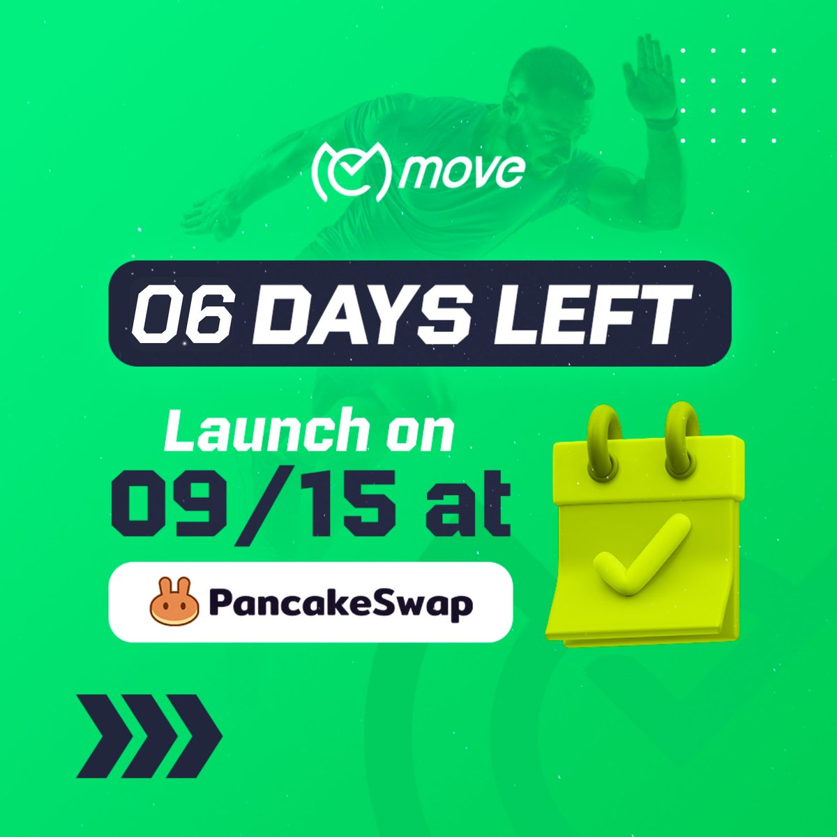 The race has begun, and there are only 06 days left until our big launch! 🚀 #MoveAppLaunch #launch #CryptoFitness