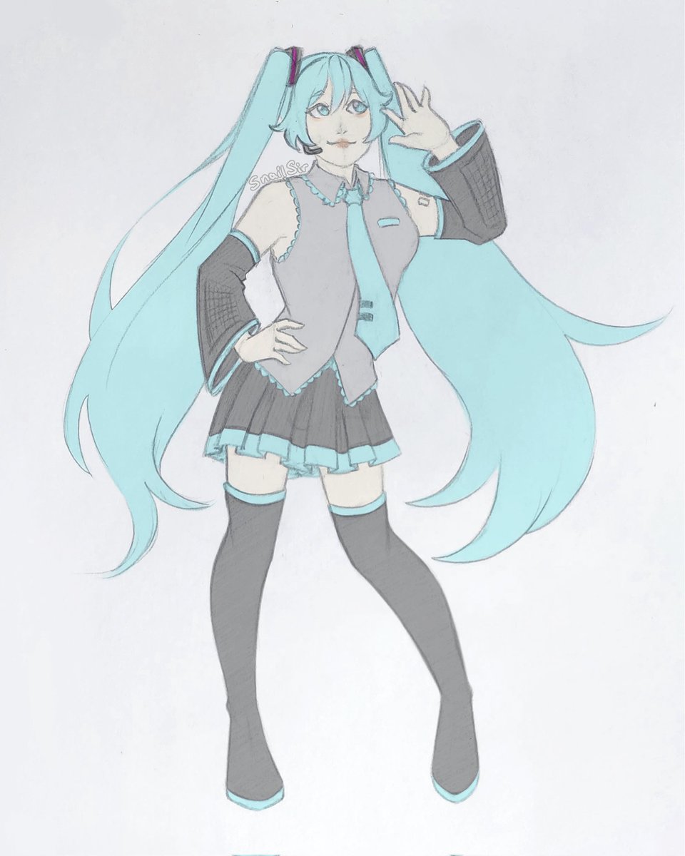 _Snail_Sir_'s tweet photo. The goddess, the queen, the icon
I don't remember when's the last time I drew her, but this was from a month ago lol. Still haven't gotten my creative juices back, but I've been playing a ton more minecraft lmao #miku https://t.co/GYHU1DOrtw