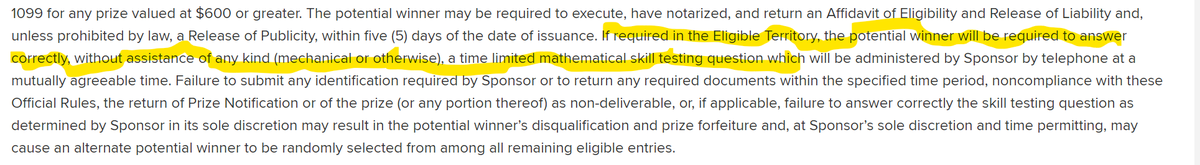 KevinGraham88's tweet photo. I saw this while perusing the official rules for the World Series ticket sweepstakes associated with Roberto Clemente Award voting (yes, I read them). Is there a lawyer who can tell me why the math clause? #WeirdRules https://t.co/YSSBAwmF8k