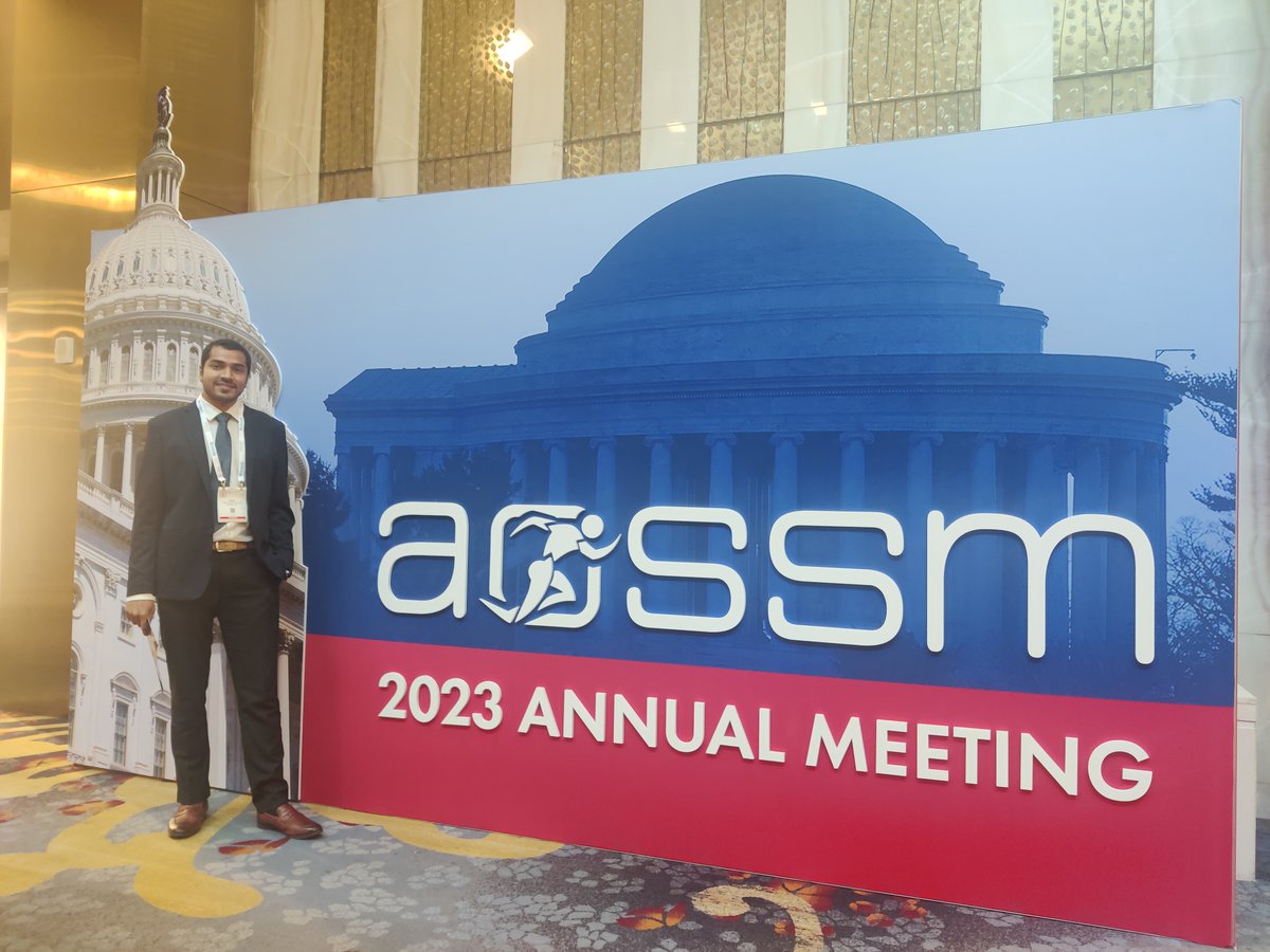 IASESBoard's tweet image. 🌟 IASES Visiting Fellow, Dr. Munis Ashraf, at the AOSSM conference! 🌟
Big thanks to our amazing mentors for making this a smashing success! 🙌
A warm welcome to our 2023 #IASES Traveling Fellows: Drs. Girinivasan Chellamuthu, Terence Dsouza, and Sanjay Soni. 🤝
#welcomefellows