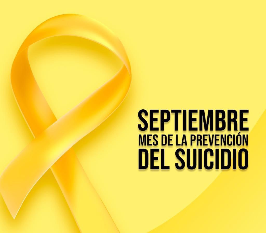 Septiembre, mes de la prevención contra el suicidio. No estás solo💛