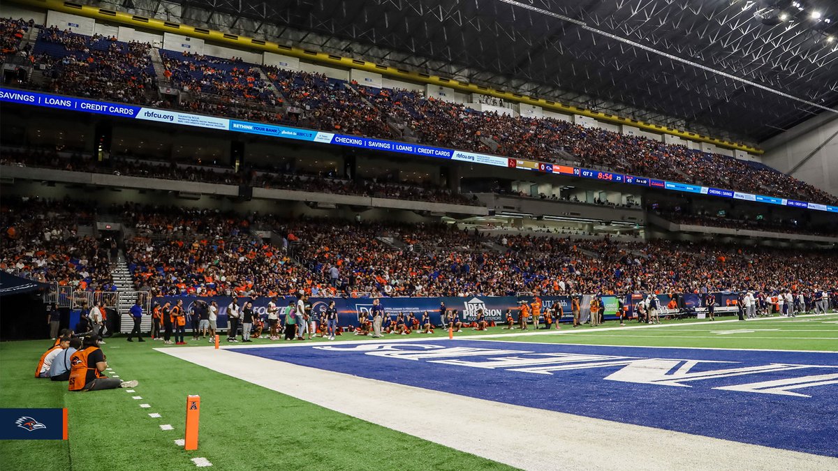 4⃣9⃣,3⃣4⃣2⃣ Second-largest home crowd in UTSA history #210TriangleOfToughness #LetsGo210 | #BirdsUp 🤙