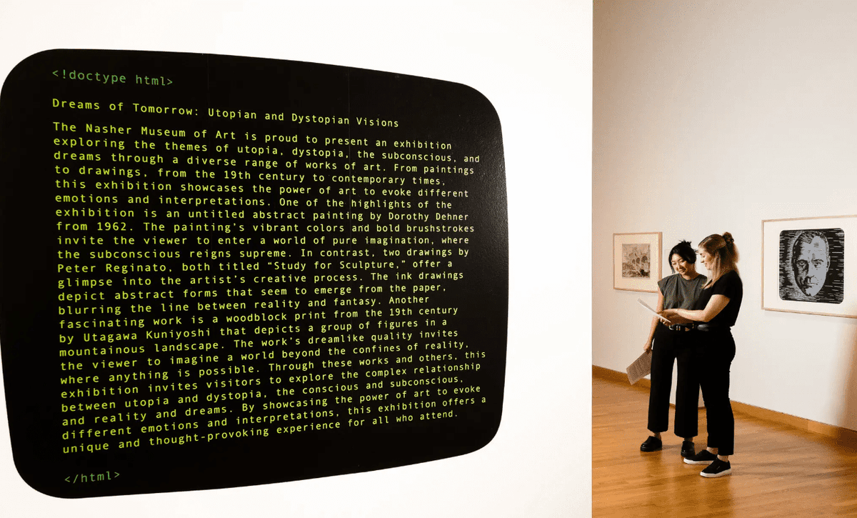 MultiplatformAI's tweet image. Duke University&apos;s Nasher Museum of Art experimented with AI technology to curate an exhibition

#AI #AIchatbot #AIcuration #Art #artexhibition #artificialintelligence #ChatGPT #curator #curatorialexperiment #DukeUniversity #Limitations #llm

multiplatform.ai/duke-universit…