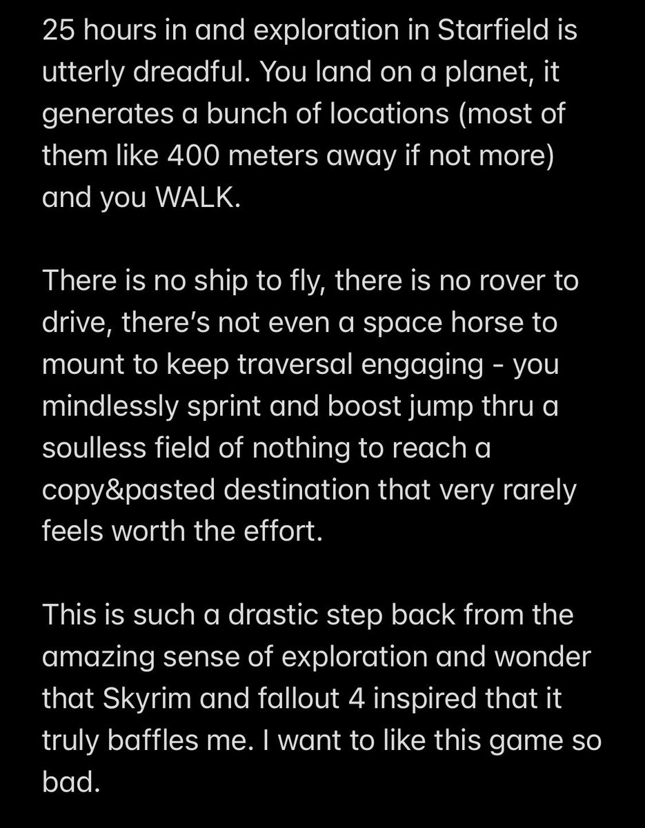 nakeyjakey's tweet image. i just needed to rant about starfield for a sec because I am losing my mind