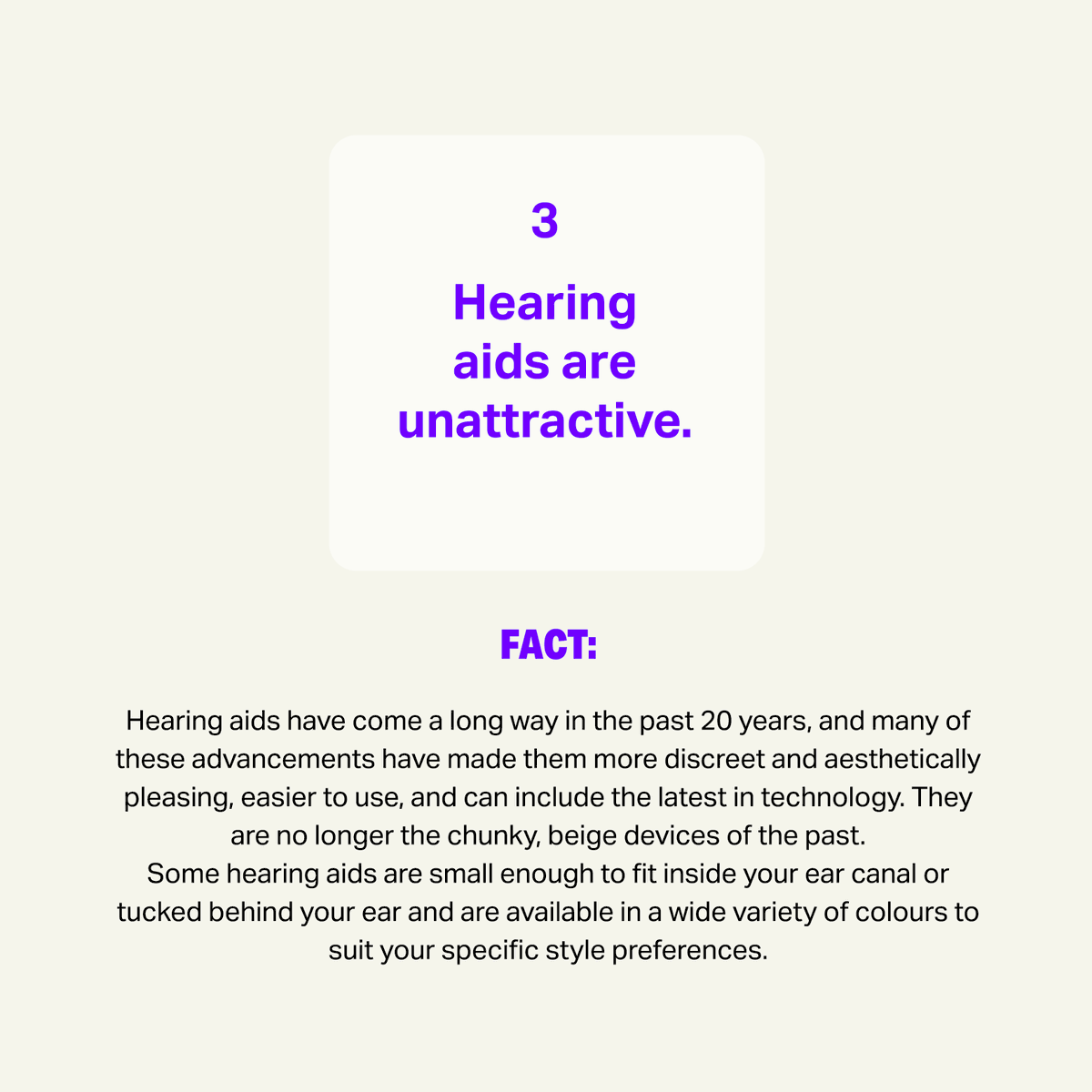 👂 Don't let myths cloud your understanding of hearing loss! 🚫✨

Let's set the record straight and break down these misconceptions. From debunking age-related assumptions to highlighting the importance of prevention, we're here to empower you with the facts.