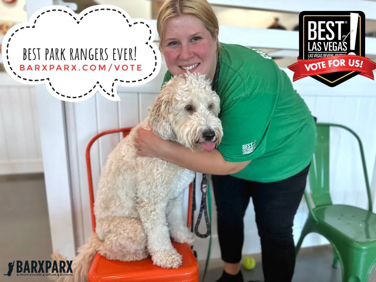 : Be like Ryder. Vote for Barx Parx DAILY for Best of Las Vegas 🎰

barxparx.com/vote
🗳️🗳️🗳️
Cast your votes daily
(and on every device)
for Best of Las Vegas 2023!!
💚🧡🐾

Fur-riends, we are humbled an... #dogs #dogsoftwitter #dogpark #barxparx instagram.com/p/Cw_MVsmS_9F/