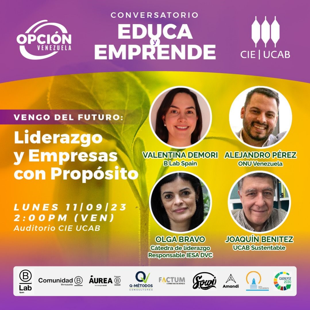 OPCIÓN VENEZUELA Y CIEUCAB INVITAN A IMPULSAR UN LIDERAZGO CAPAZ DE MULTIPLICAR MÁS EMPRESAS CON PROPÓSITO EN VENEZUELA

comerciocorporativo.blogspot.com/2023/09/opcion… 

<a href="/OpcionVenezuela/">Opción Venezuela</a> <a href="/cieucab/">CIE UCAB</a> <a href="/factumcom/">FactumComunicaciones</a> #ComercioCorporativo #EspacioPeriodisticoDigital