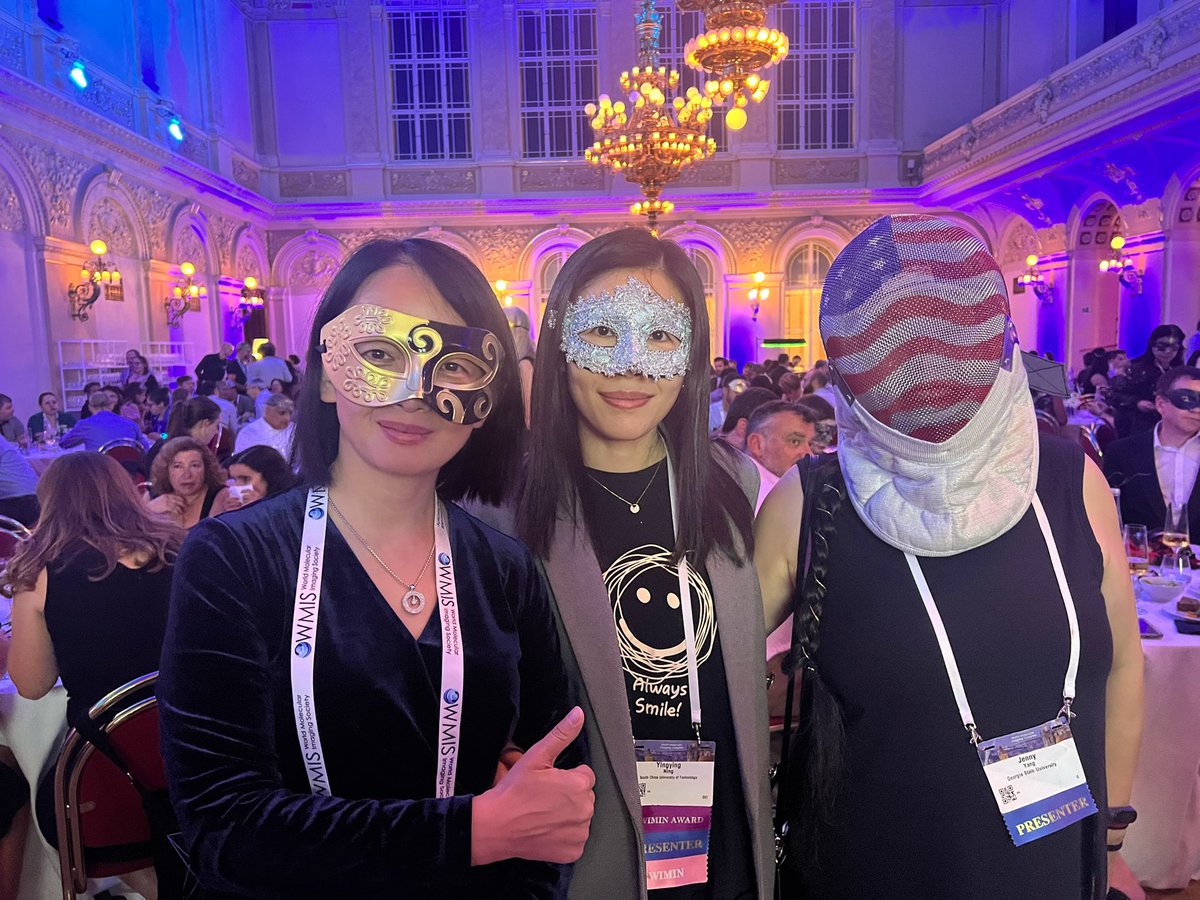 Yingying_Ning's tweet photo. Happy to meet so many friends! 🤗🤗🤗 And get my third WIMIN scholar award. Thanks @WIMIN_WMIS https://t.co/iF0VP9TfmO