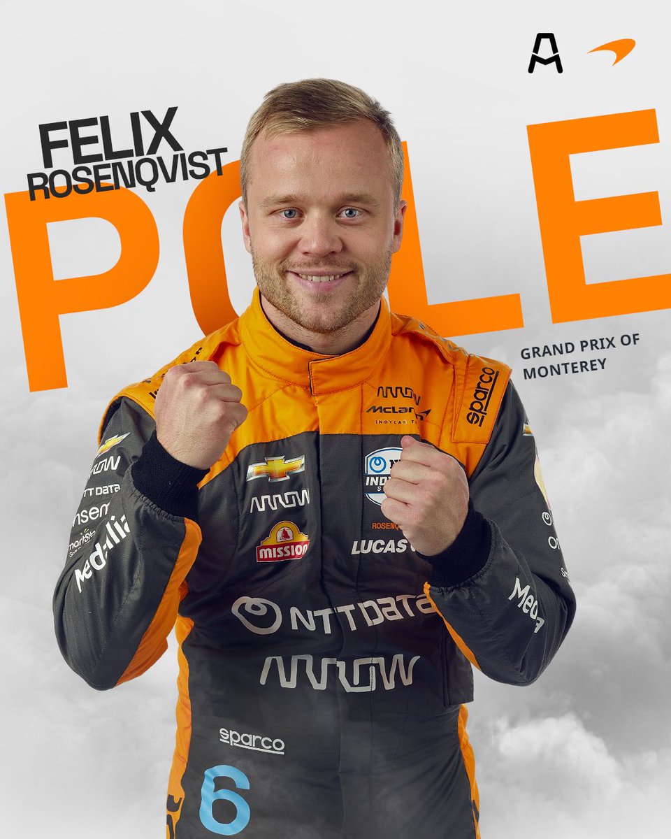 ArrowMcLaren's tweet photo. It only feels right. 👏🧡 
Congratulations, @FRosenqvist. https://t.co/RP9hgFxQaC