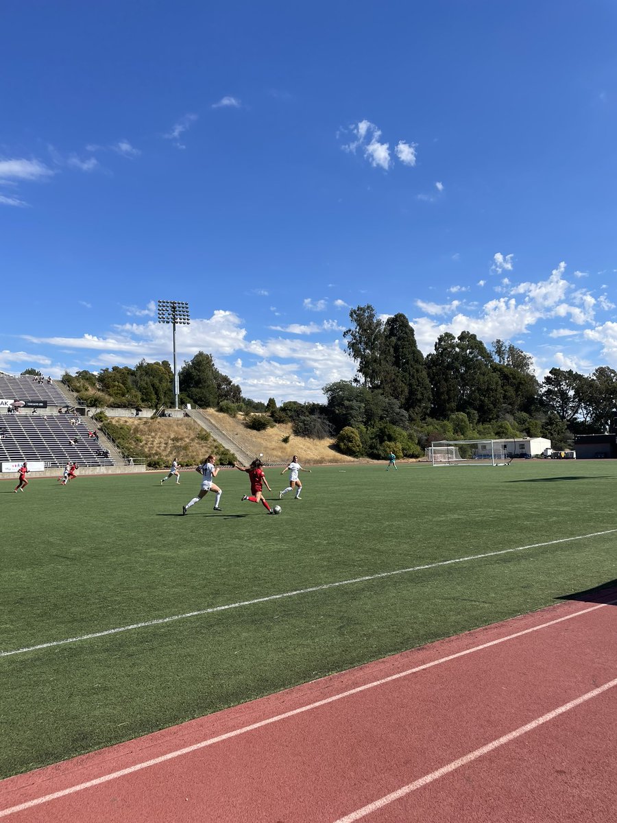 Second half action for <a href="/EastBayPioneers/">East Bay Pioneers</a> against Azusa Pacific. Score is tied 1-1.