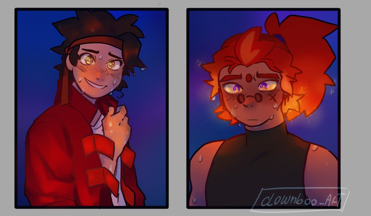 clownboo_Art's tweet image. "you look pretty with your ponytail down"
#spicynoodlesshipping #LMKfanart