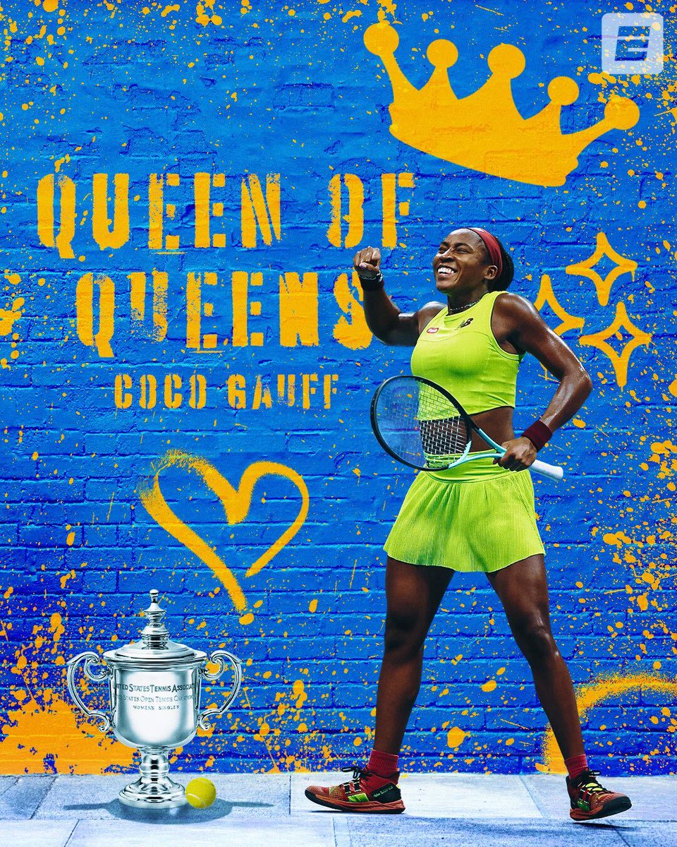 COCO GAUFF HAS DONE IT 🤩 SHE WINS HER FIRST CAREER MAJOR AT THE US OPEN 👏 @CocoGauff | #ThatsaW