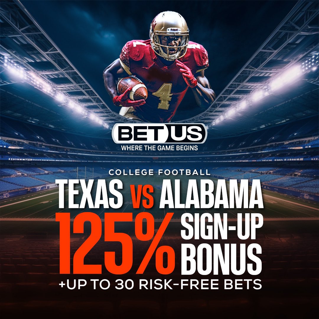SmashOdds's tweet image. “Join125” for 125% bonus play on BET US for tonight’s big game using this link! bit.ly/smashtheodds

Our discord has a play on this game 👀 #betting #gambling #freeplay #NCAAF