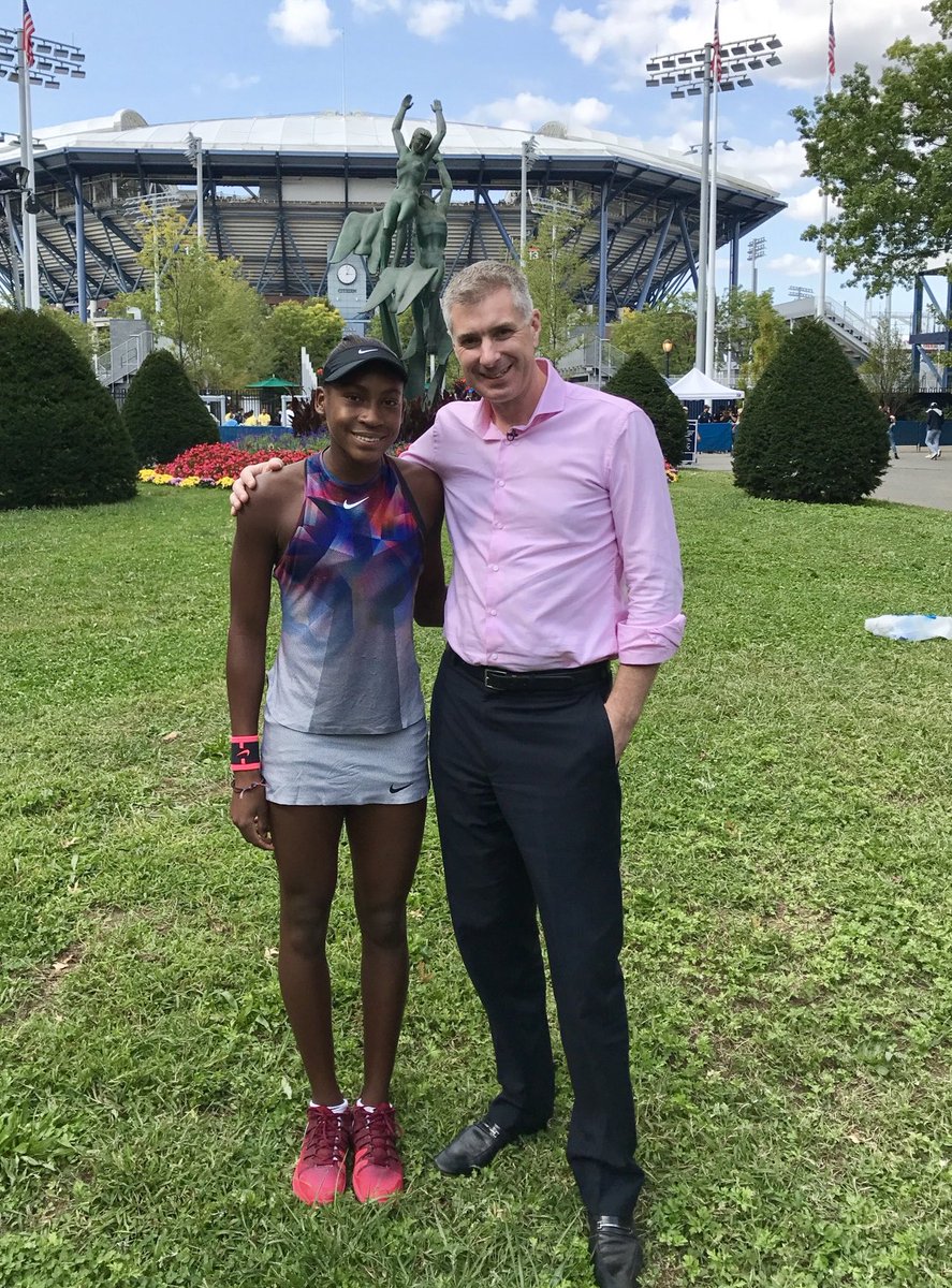 I remember this day so clearly in 2017, Coco had just lost the US Open juniors final and she was pretty down about it.
But she had so much maturity, class and poise - even at the age of 13, that it was obvious she was destined for greatness. 
Well played Coco, just amazing!!