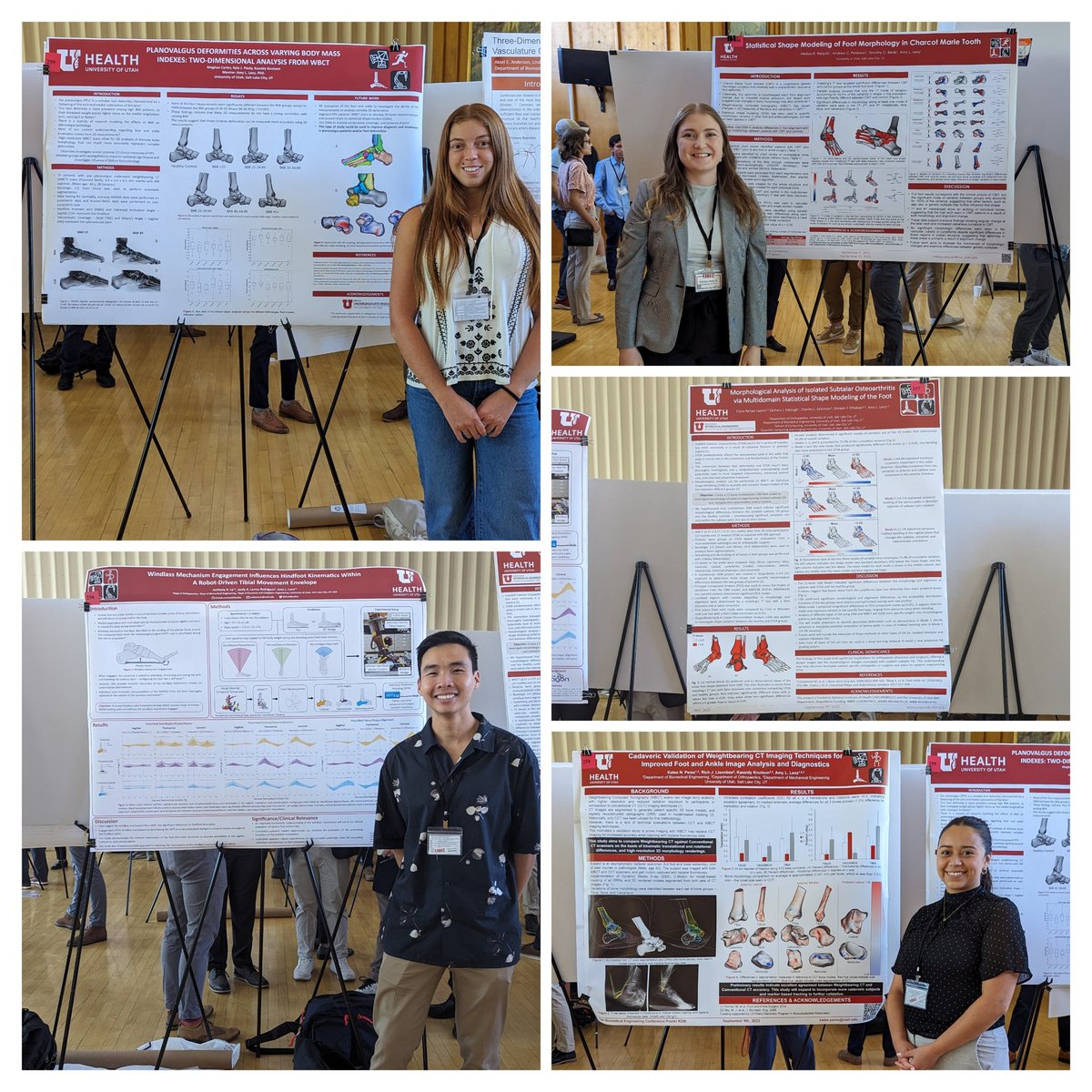 Fun day at the Utah Biomedical Engineering Conference today! Great job Meghan, <a href="/Anth0nyHLe/">Tony Le</a> , Katee, <a href="/melissa_requist/">Melissa Requist</a> and @r_lapins_bme #UBEC2023 #ProudPI #FootAndAnkle