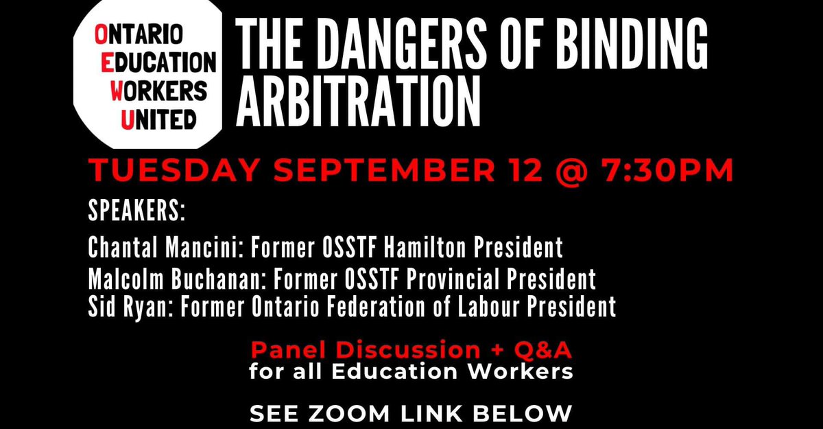 Ontario Education Workers United tweet media