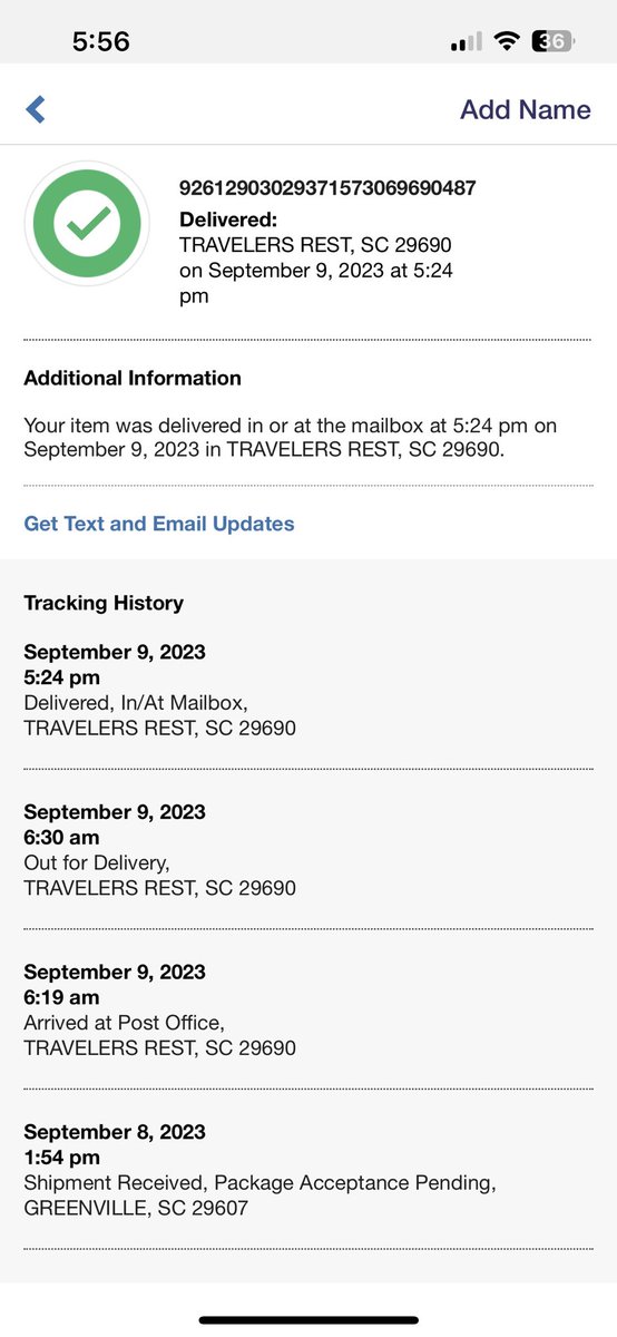 PamStoren's tweet image. Dear #postmaster, I did NOT get this. (Hard to prove to the shipper that I didn’t get it to get a refund)