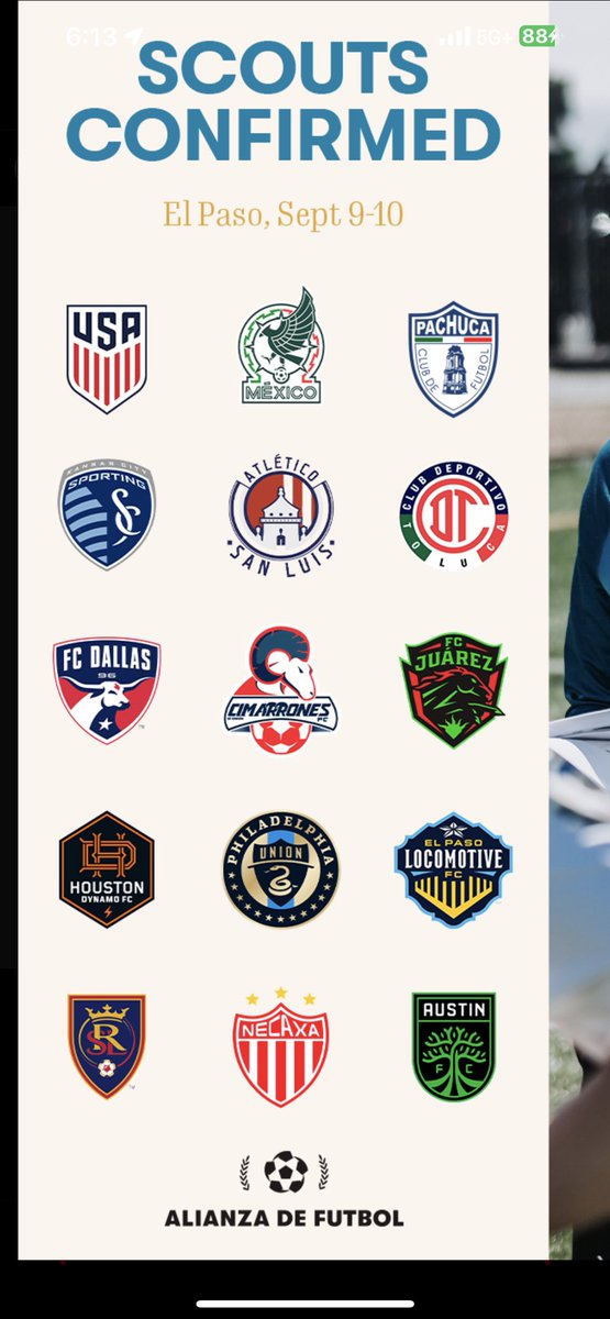 After a safe trip to el paso on friday we kicked off saturday morning with <a href="/alianzadefutbol/">Alianza de Futbol</a> tryouts. After a long morning I was able to make it to the selection game tomorrow to play in front of numerous scouts at the pro level. See y’all tomorrow!