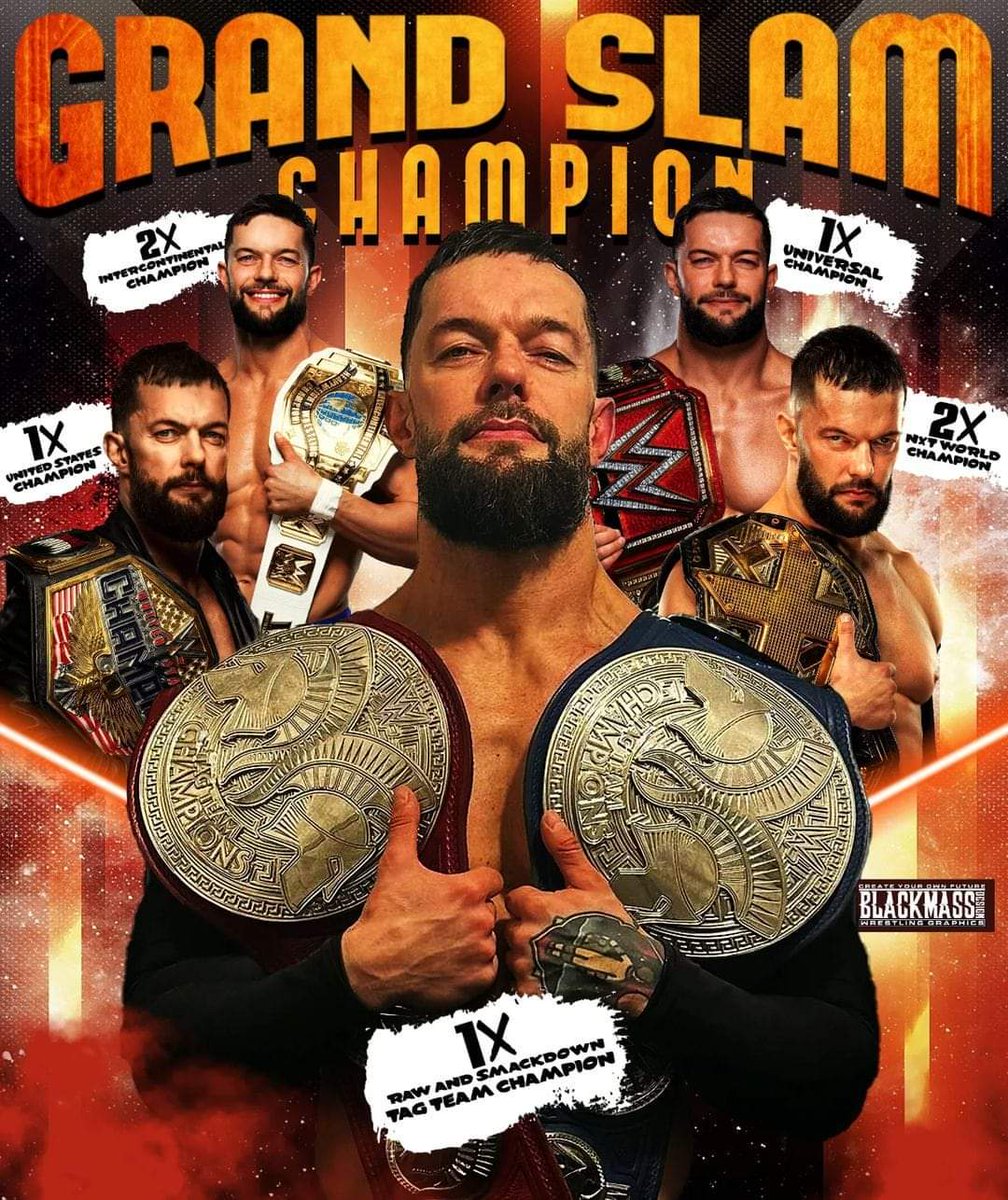 wolf1994bad4's tweet photo. GRAND SLAM BALOR!
#WWE #FinnBalor https://t.co/hTQ3jehgpv