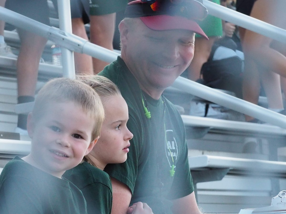 gmiller9904's tweet photo. Two of our youngest @PalyVikings fans are looking forward to their dada leading the band‘s halftime show featuring the Latin sounds of Camila Cabello and Olivia Rodrigo!  Hope to see you at tonight’s special football game honoring the legendary coach Earl Hansen! https://t.co/xRPsQ4ERQn