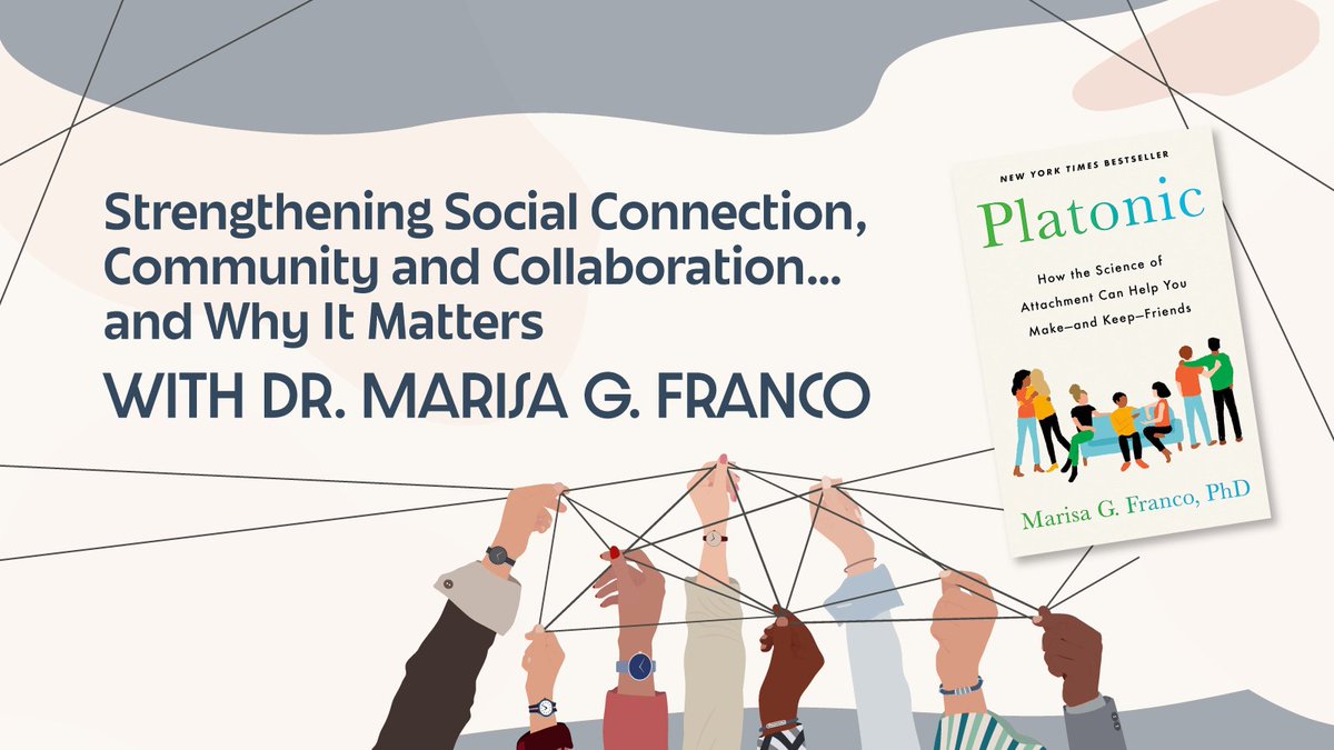 Join psychologist & NYT bestselling author of 'Platonic: How the Science of Attachment Can Help You Make —and Keep— Friends,' @DrMarisaGFranco at Sherwood Regional Library on Tuesday, Sept. 19 as she share insights into the science of connection. Register: bit.ly/FCPL_DrMarisaG…