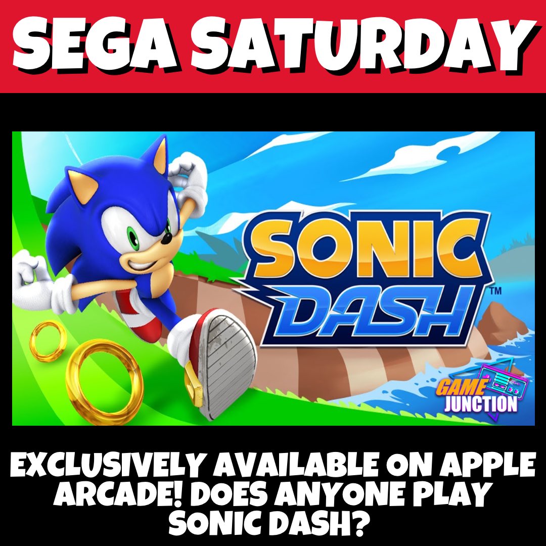 GameJunction1's tweet photo. Happy Sega Saturday! Does anyone play Sonic Dash?! #videogames #gamejunction #segasaturday #seganews #sonic #sega #sonicthehedgehog #sonicdash #applearcade #arcade #games #gaming #gamer #gamingcommunity https://t.co/Gr6s7bpPpT