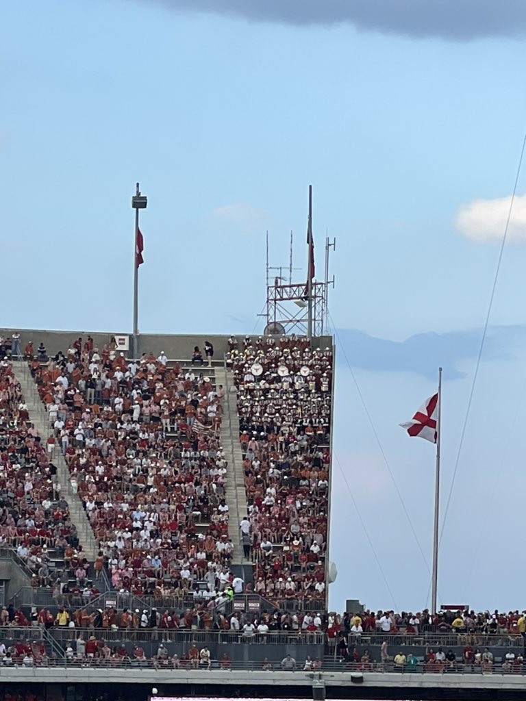 speak_mc1's tweet image. Yeah this is where the Texas Band ending up sitting in case anyone was curious