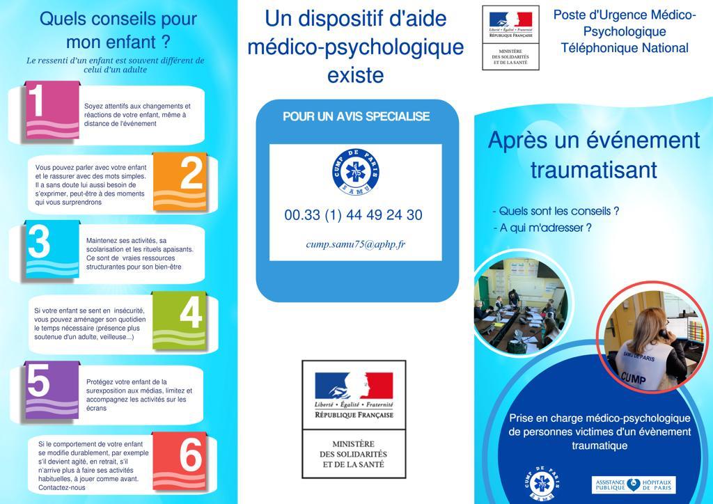 cump_84's tweet photo. Aprés un évènement traumatisant, des prises en charges existent. Conseils aux victimes aux familles et dispositif d'aide médicologique @CumpParis

#psychotraumatisme #deuil #tspt #ptsd #CUMP 

#maroc #séisme #earthquake  #زلزال_المغرب https://t.co/wQYkUTwgUE