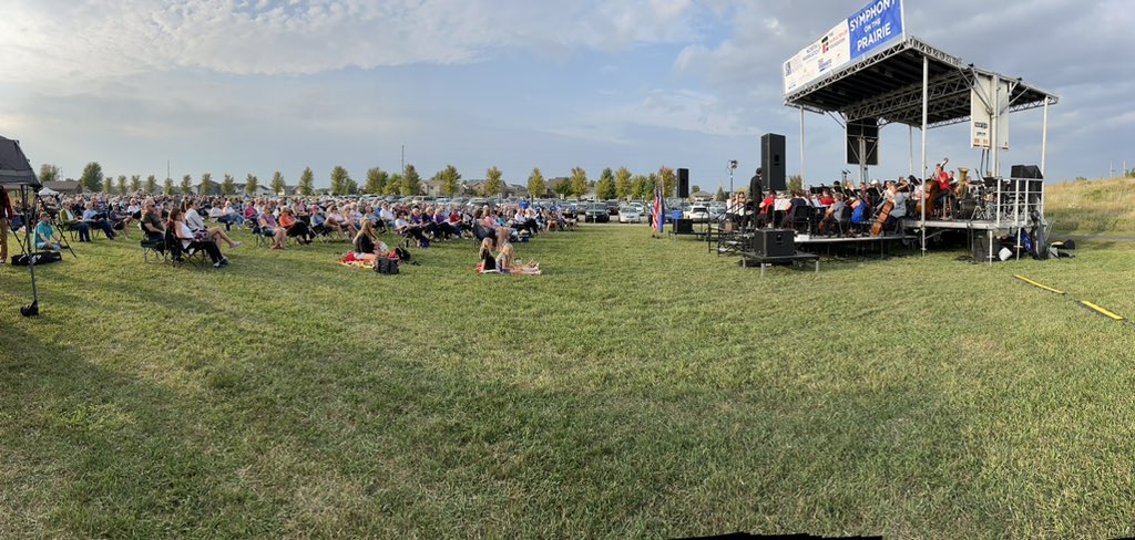 nokatomayor's tweet photo. The 3rd annual symphony on the prairie is again a big hit and demonstrates the huge support for the arts in The greater Mankato area!!  It is a partnership between the city of North Mankato and the Mankato Symphony Orchestra🥰 https://t.co/wSA7vNlY6p