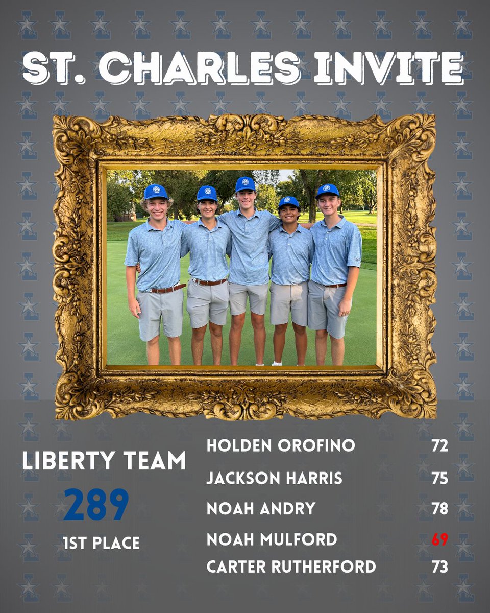 Thank you @st_charlegolf for hosting your invite <a href="/brooksidegolfcc/">Brookside Golf & Country Club</a> today!  Boys battled again with <a href="/UAmensgolf/">Golden Bear Golf</a> to win!  #GoPatriots!
