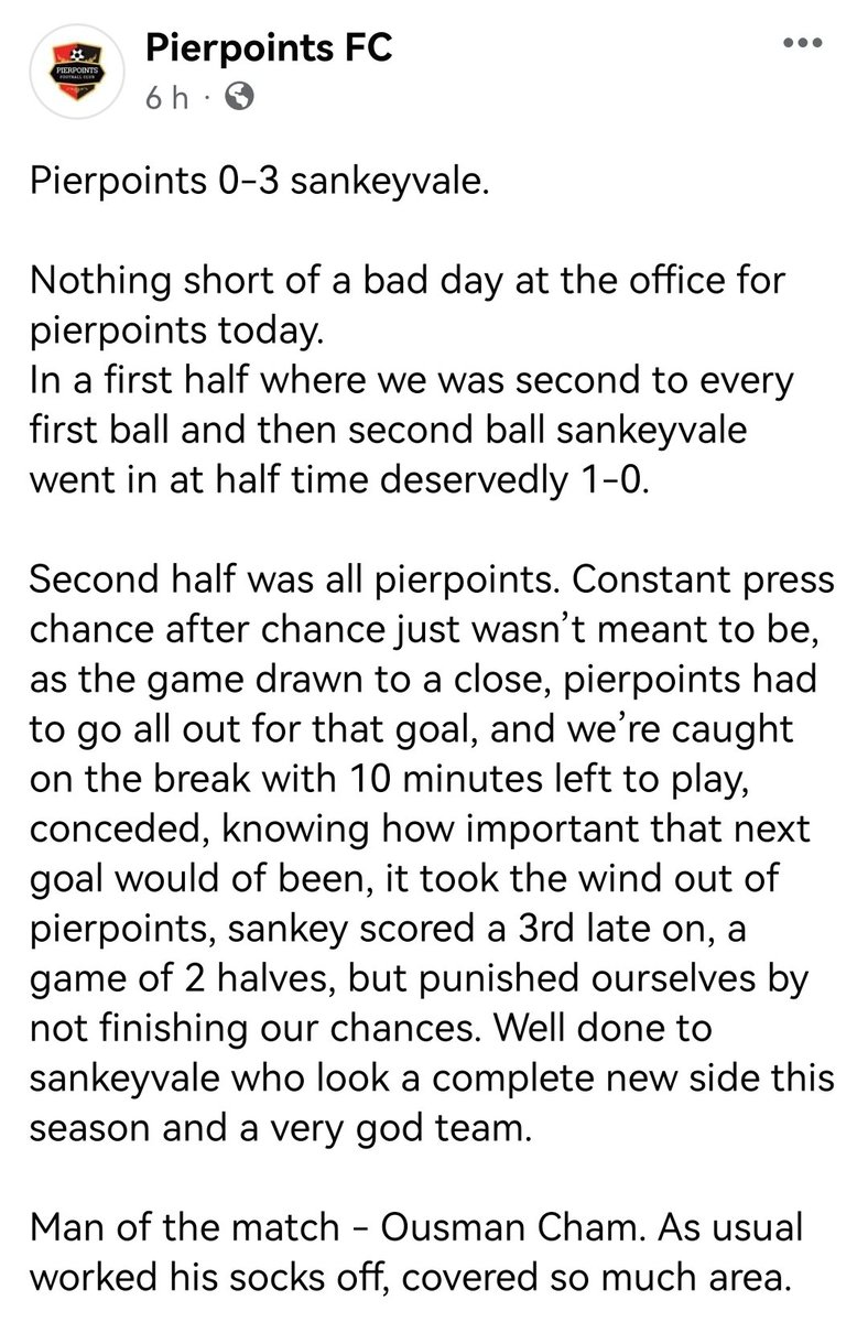 Pierpoints FC (@pierpointsfc) on Twitter photo 