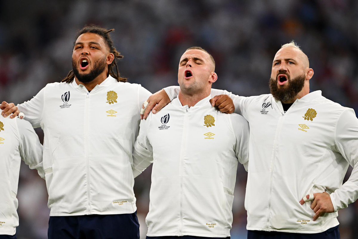 JoeMarler's tweet photo. What an atmosphere that was - not pretty but I guess the warm up games prepared us well 😉……. Fordy masterclass 👏🏻- thank you to all the fans that travelled and all the support back home. Onto the the next x🌹x https://t.co/9k5dB9b9kC