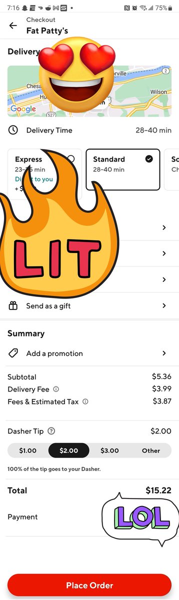 Prayl07's tweet photo. @DoorDash your support is liars. I asked for redelivery because as can be seen through screenshots it would cost me $13 for something you are only giving me $6. First person says they cant do it and proceeds to give me the credit when i refused. https://t.co/9ubEtcuNFo