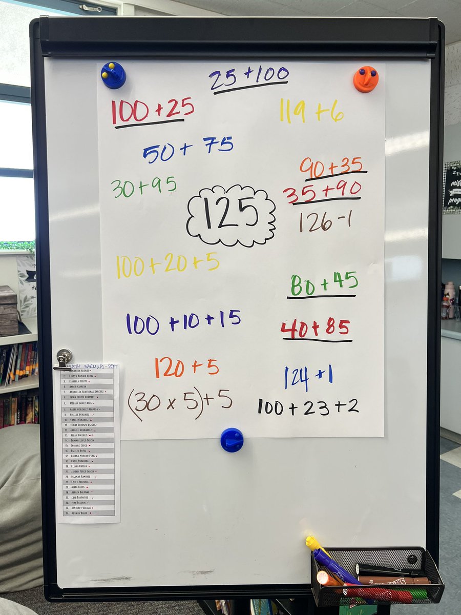 First “Ways to Make” of the year! Already identifying patterns that will hopefully transfer into deeper math understanding throughout and later in the year! #Kibic72