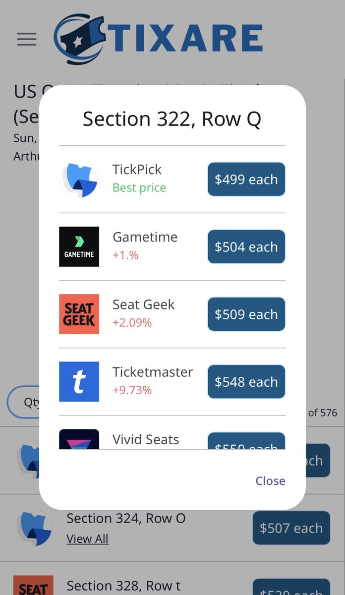 getintickets's tweet photo. @StineJosh @usopen @carlosalcaraz @DaniilMedwed Looks like tickets are starting to sell. Cheapest price according to @tixaredeals is $499 for a pair on @TickPick but I imagine they’ll be gone soon. 

https://t.co/njKRd8kGYg https://t.co/SFN5Hrtmzi
