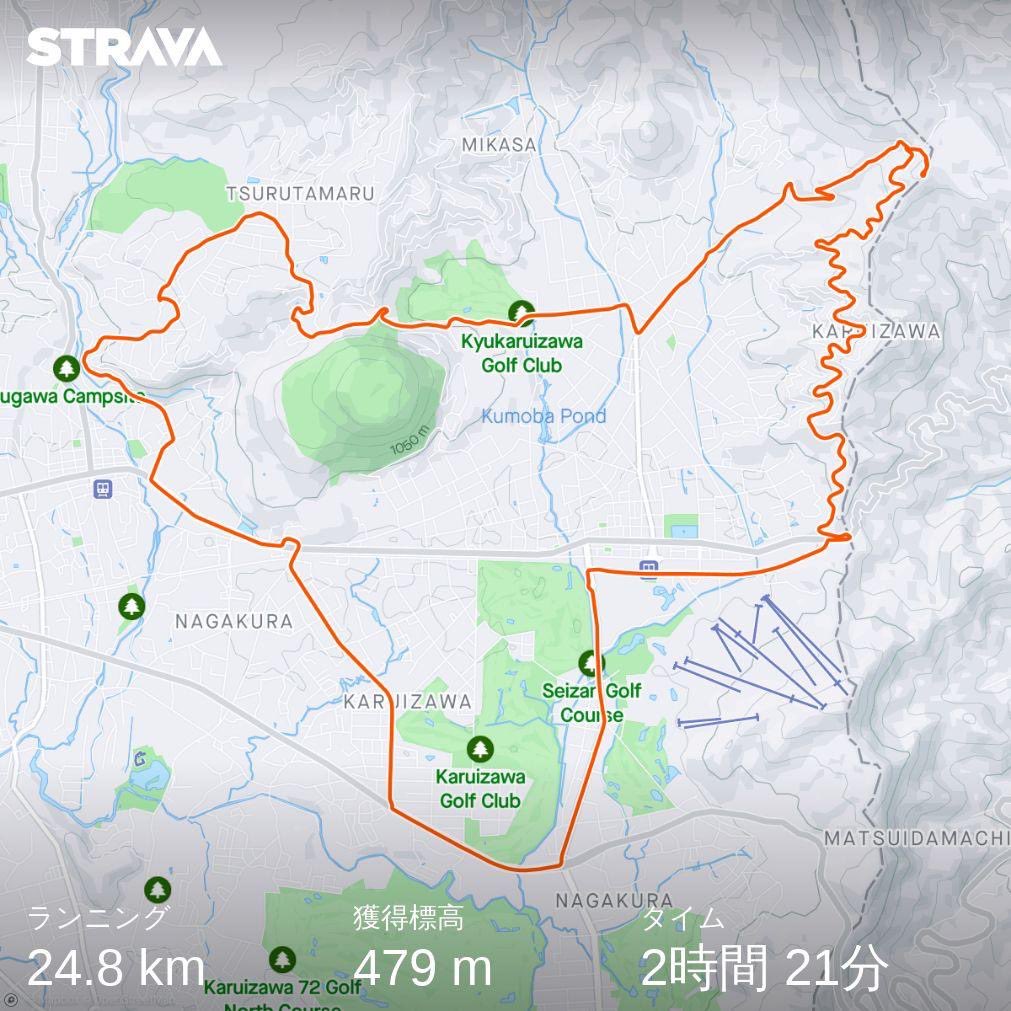 ow2im's tweet photo. コース）Saturday軽井沢＆Sunday平尾練
距離）24.80km,10.56km
ave） 5:42/km,6:36/km
獲得） 479m,451m
感想）今年3発目の100kmレース、#FTR秩父＆奥武蔵100kに向けてここから上げていくゾ🏋️‍♀️そして来年は初100マイルチャレンジだー！ https://t.co/SNJjj46kpi