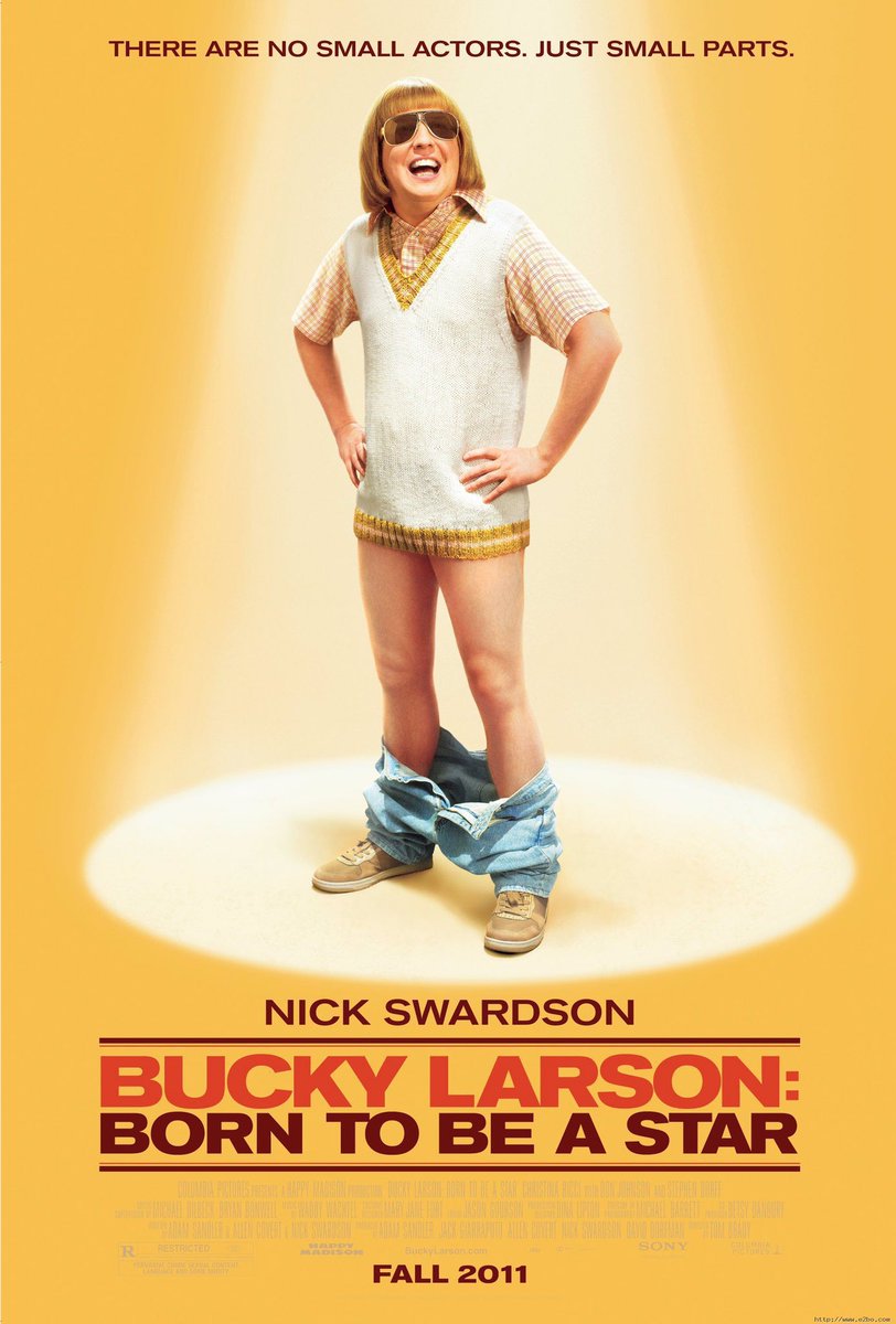 🎬MOVIE HISTORY: 12 years ago today, September 9, 2011, the movie ‘Bucky Larson: Born to Be a Star’ opened in theaters!

#NickSwardson #ChristinaRicci #DonJohnson #StephenDorff #IdoMosseri #KevinNealon #EdwardHerrmann #MiriamFlynn #MarioJoyner #NickTurturro #MaryPatGleason