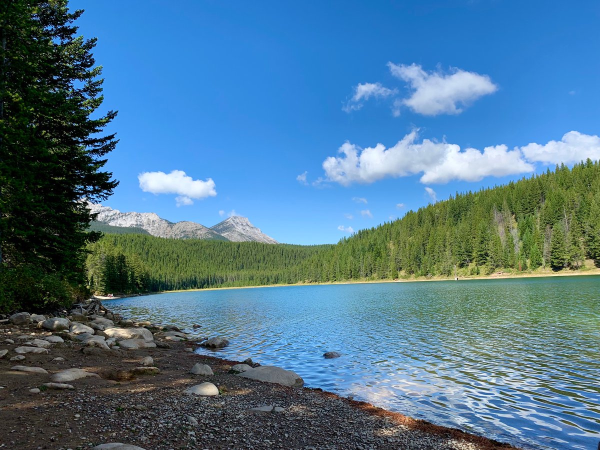 A lovely walk with my friend around Crowsnest Lake & Allison Creek Falls today. Must enjoy the sunny days while we have them! #wegetoutside #goodforourhealth #friendship