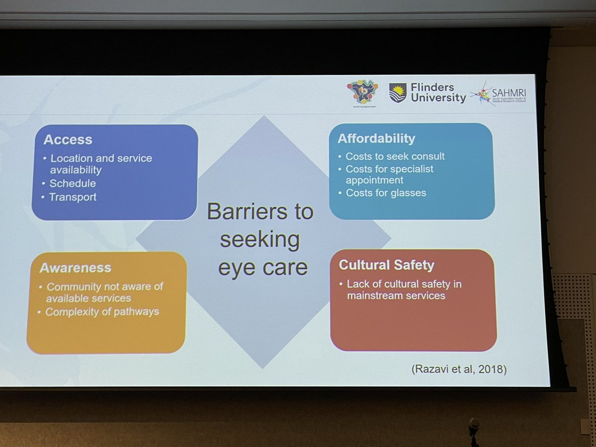 Barriers to vision care in indigenous communities in Australia are similar to those in Canada. #visioncare #optometry #omega23 #wco4