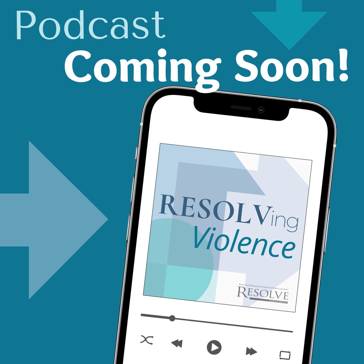PSA - RESOLVE SK is launching a podcast!! 📢If you are a service provider, researcher, or an individual interested in learning more about current research on violence, tune in to your favourite podcast platform on Tuesdays!