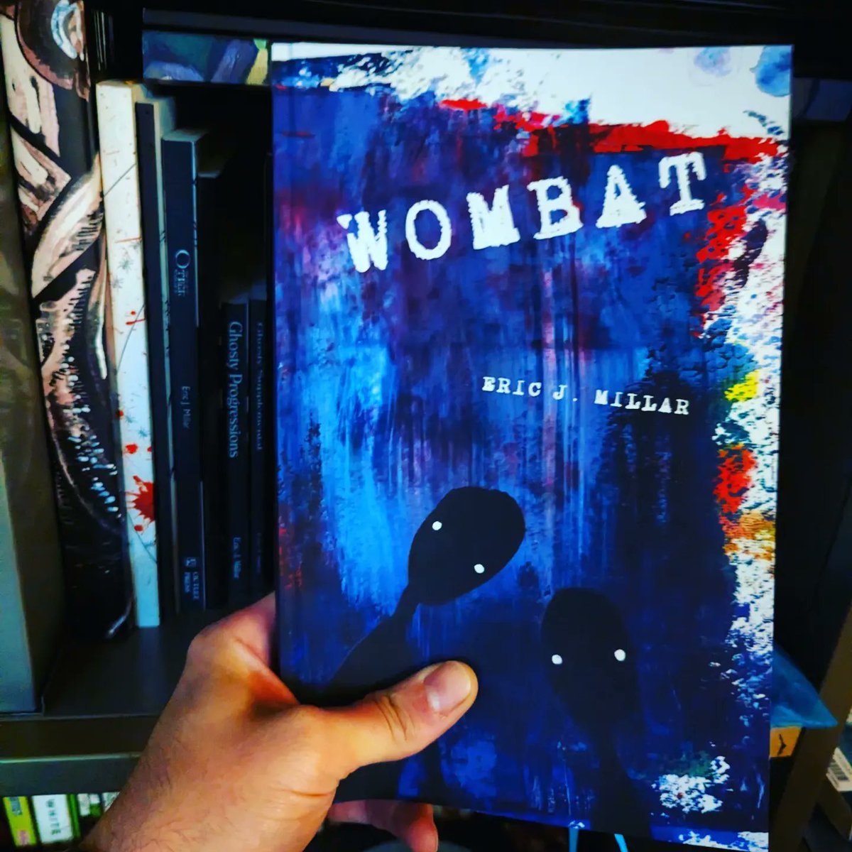 pragmagick_cast's tweet photo. So proud to have my copy of the #EricJMillar #art #opus #WOMBAT in my collection, and for our #artcollective @wethehallowed to have another beautiful work under its publishing belt! Check out our #liminalstream and buy his book via https://t.co/gyT2NsQ2Ja out now! #pragmagick https://t.co/4cNGhDse6x