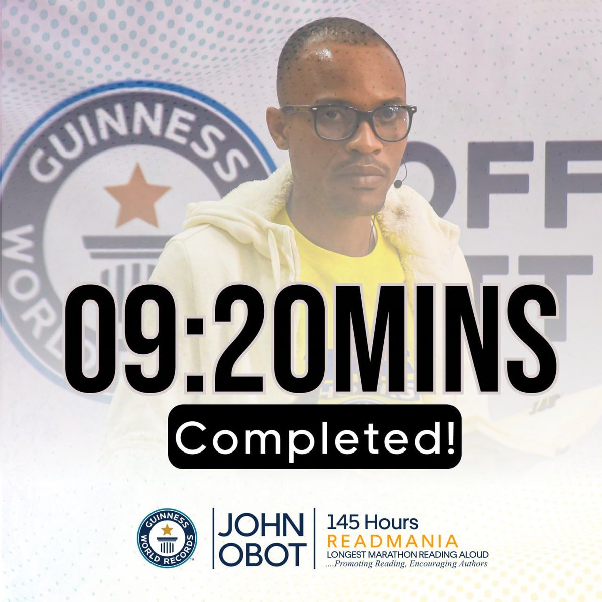 9hours done
#Readmania
#ReadToLead
#JohnObotReadsAloud