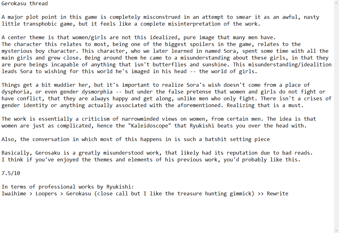 Gensou Rougoku no Kaleidoscope / Gerokasu Too large for tweets so I ...