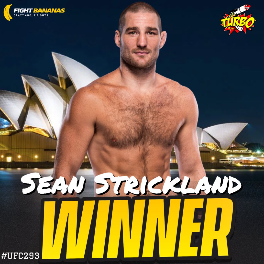 Sean Strickland WINS the UFC Middleweight Championship via unanimous decision in the Co Main Event of UFC 293 🇦🇺